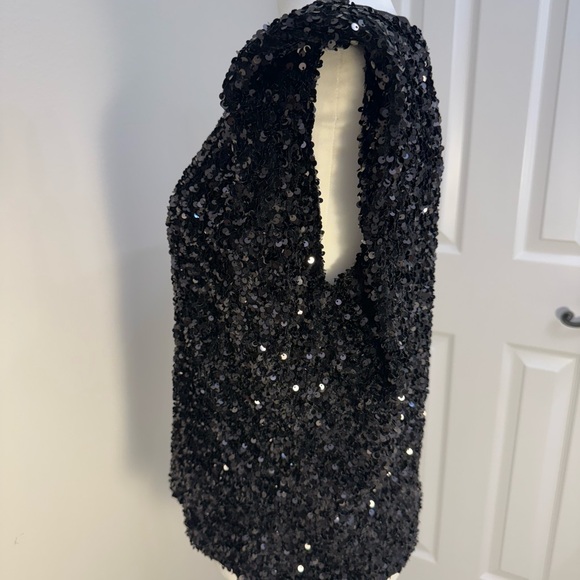 Endless Rose Black Sequin Blouse - Picture 9 of 10